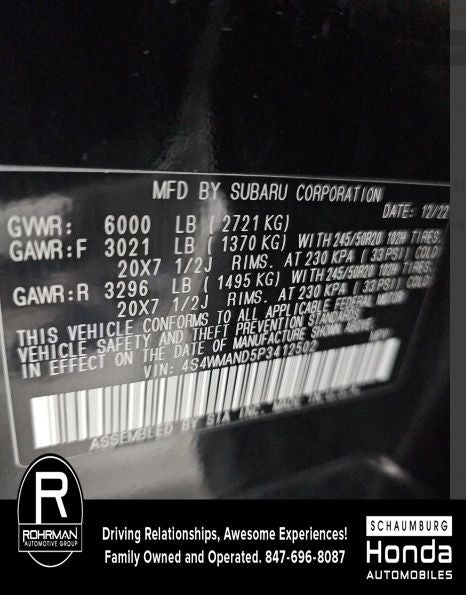 2023 Subaru Ascent Limited