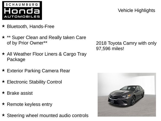 2018 Toyota Camry SE
