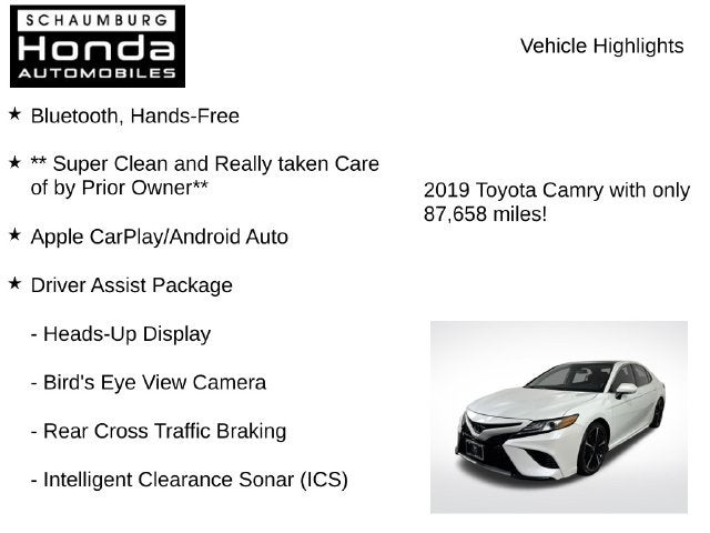 2019 Toyota Camry XSE