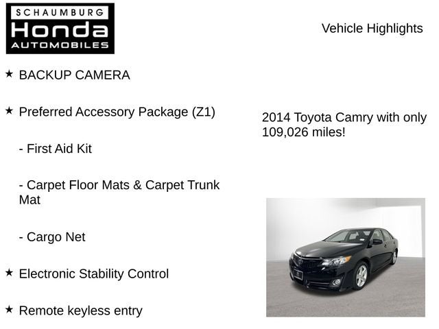 2014 Toyota Camry SE