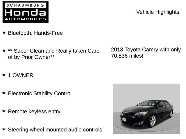 2013 Toyota Camry SE