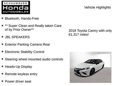 2018 Toyota Camry XSE V6