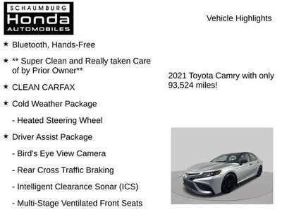 2021 Toyota Camry XSE V6