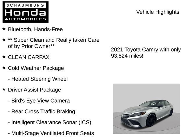 2021 Toyota Camry XSE V6
