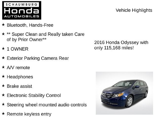 2016 Honda Odyssey SE