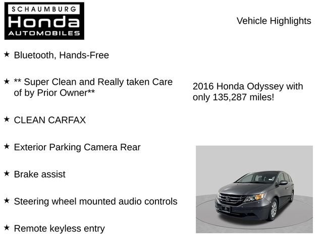 2016 Honda Odyssey EX-L