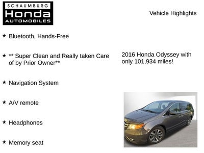 2016 Honda Odyssey Touring Elite