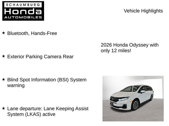 2026 Honda Odyssey EX-L