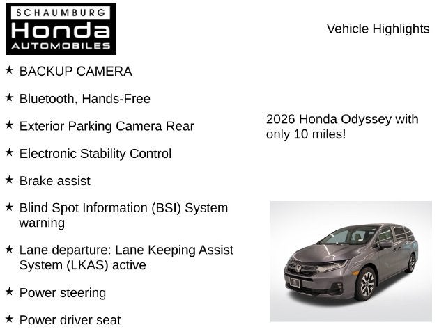 2026 Honda Odyssey EX-L