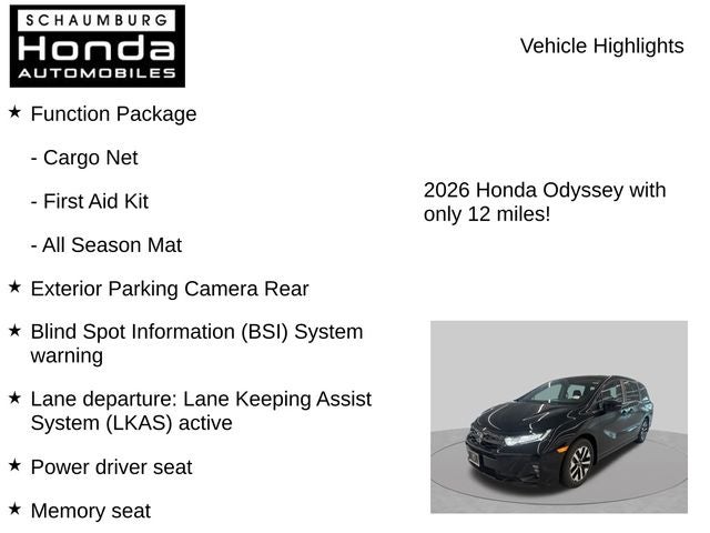 2026 Honda Odyssey EX-L