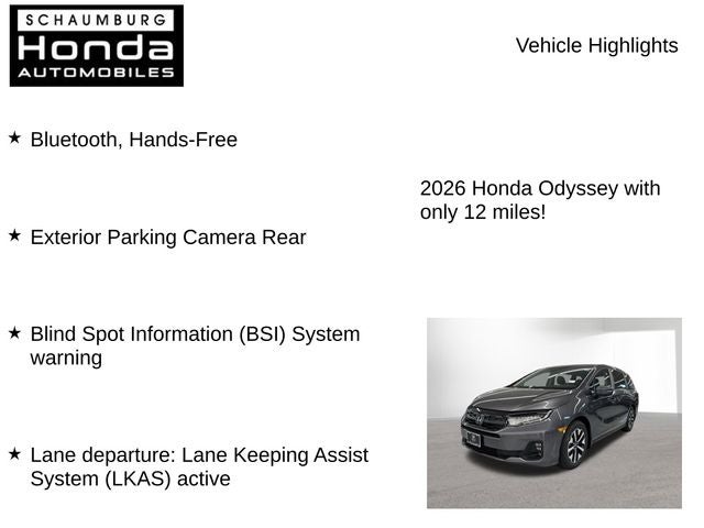 2026 Honda Odyssey EX-L