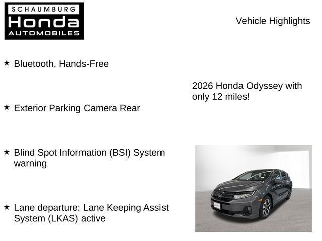 2026 Honda Odyssey EX-L
