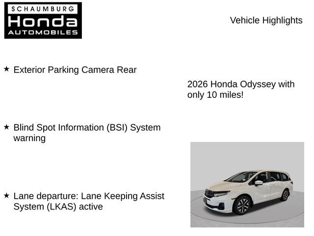 2026 Honda Odyssey EX-L