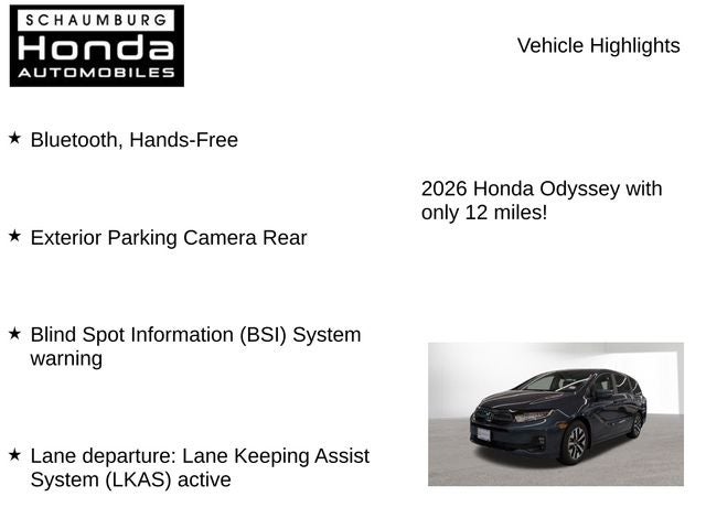 2026 Honda Odyssey EX-L