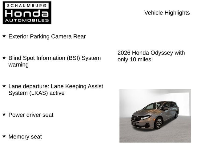 2026 Honda Odyssey EX-L