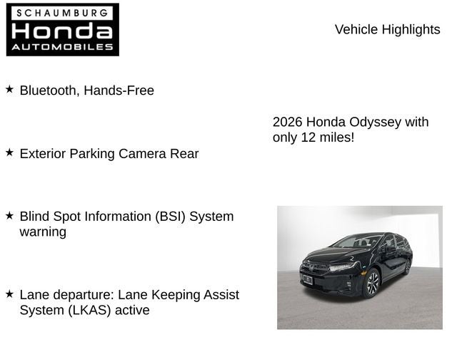 2026 Honda Odyssey EX-L