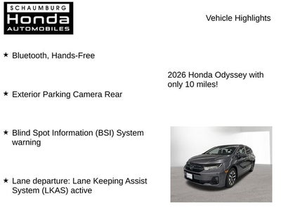 2026 Honda Odyssey EX-L
