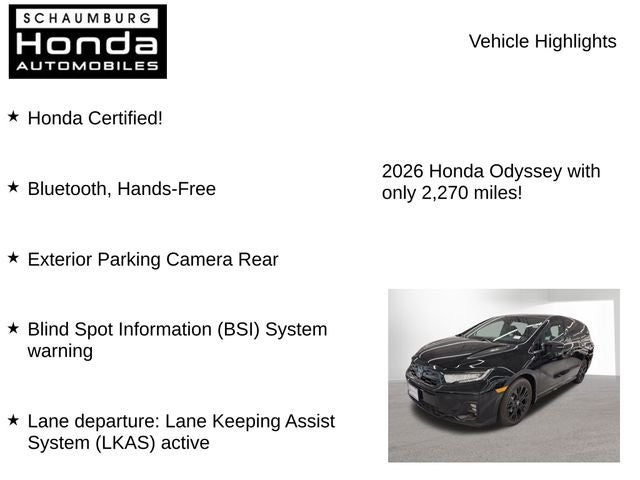 2026 Honda Odyssey Sport-L