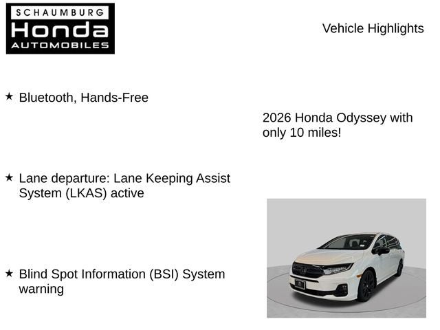 2026 Honda Odyssey Sport-L