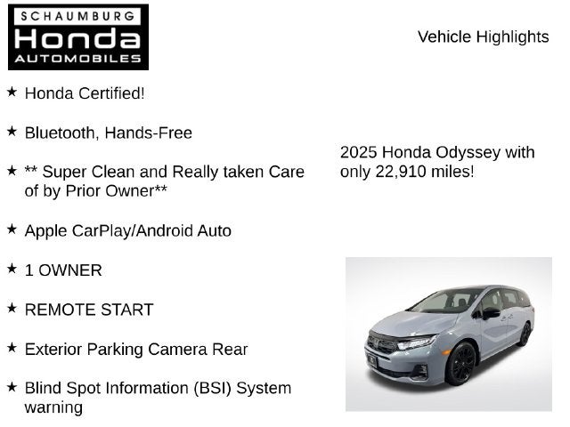 2025 Honda Odyssey Sport-L