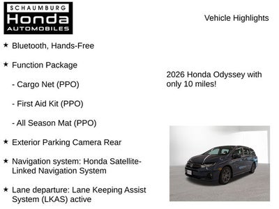 2026 Honda Odyssey Touring