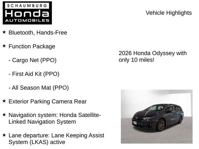 2026 Honda Odyssey Touring