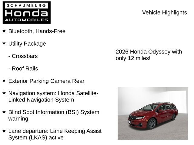 2026 Honda Odyssey Touring