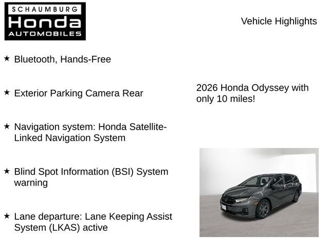 2026 Honda Odyssey Touring
