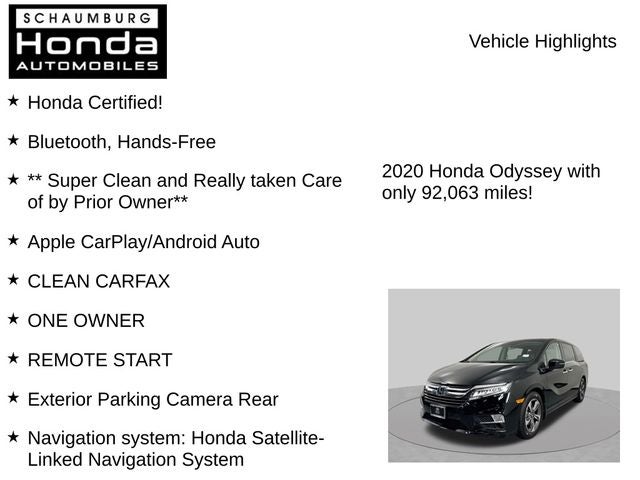 2020 Honda Odyssey Touring