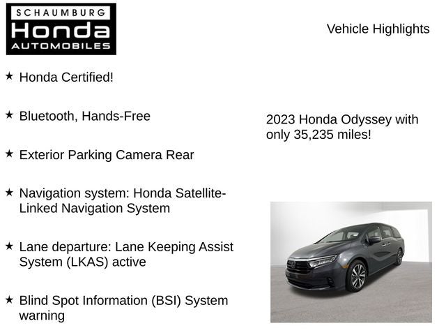 2023 Honda Odyssey Touring