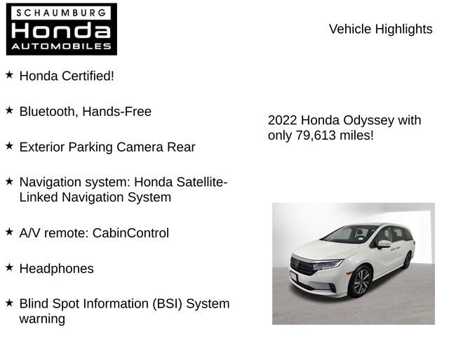 2022 Honda Odyssey Touring