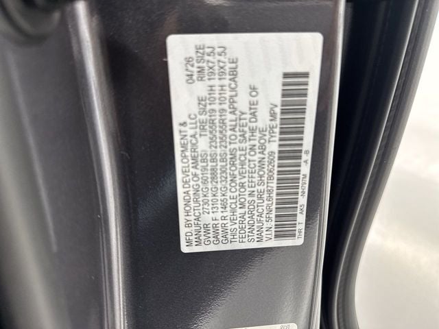 2026 Honda Odyssey Touring