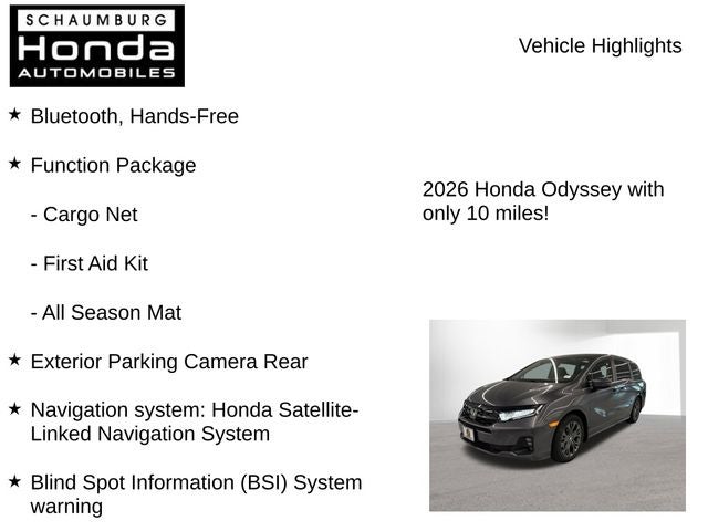 2026 Honda Odyssey Touring
