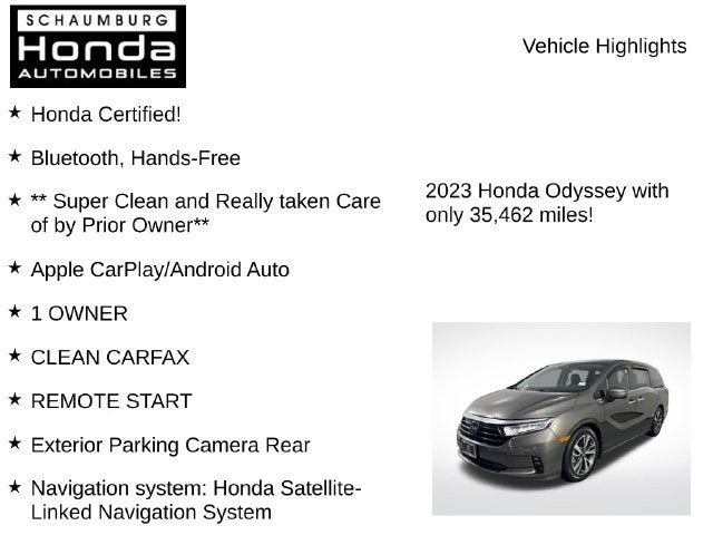 2023 Honda Odyssey Touring