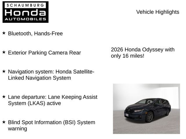2026 Honda Odyssey Touring