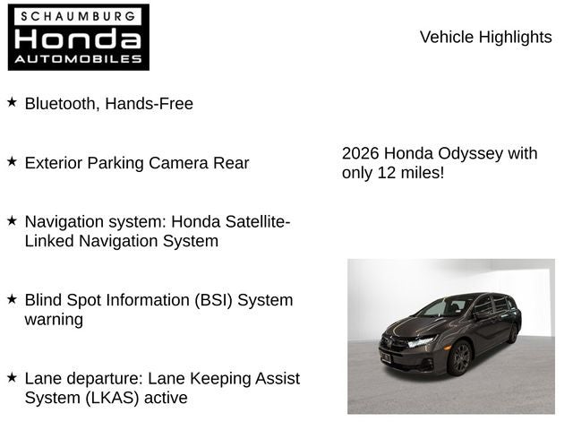 2026 Honda Odyssey Touring
