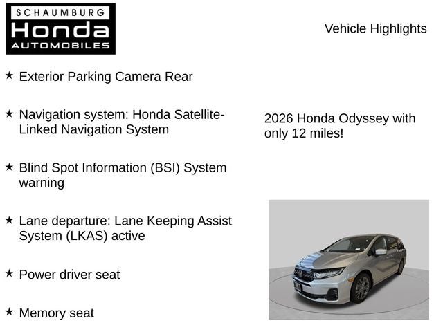 2026 Honda Odyssey Touring