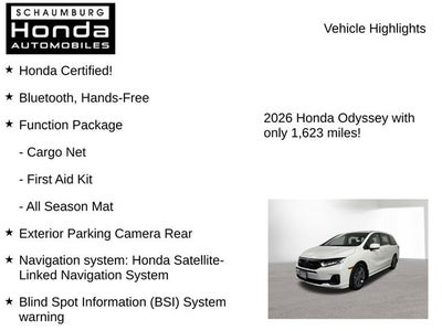 2026 Honda Odyssey Touring