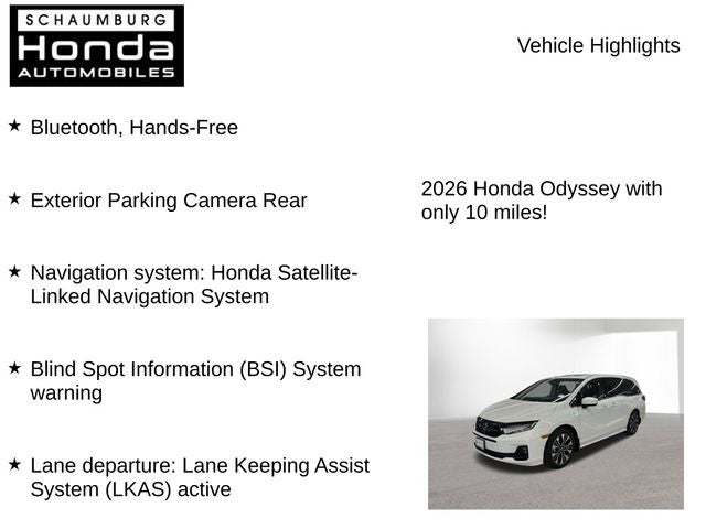 2026 Honda Odyssey Elite