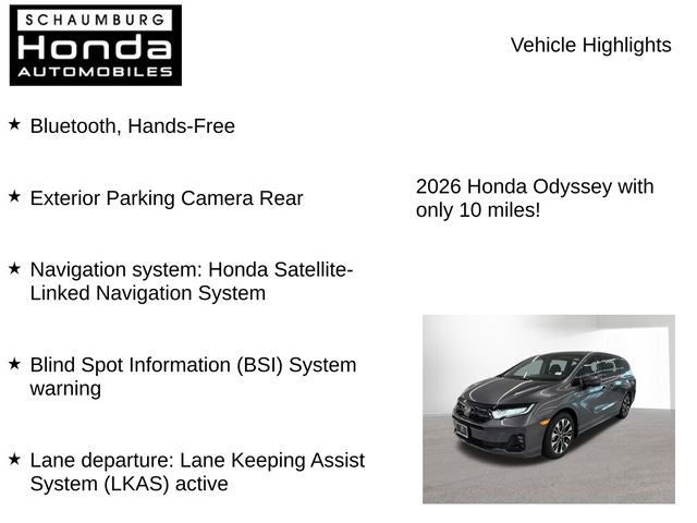 2026 Honda Odyssey Elite