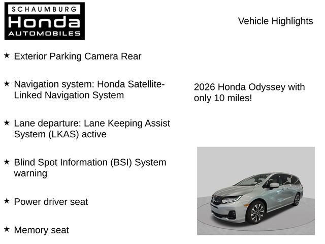 2026 Honda Odyssey Elite