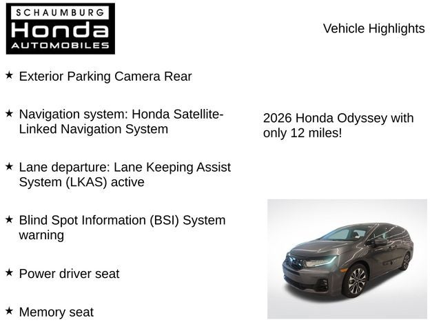 2026 Honda Odyssey Elite