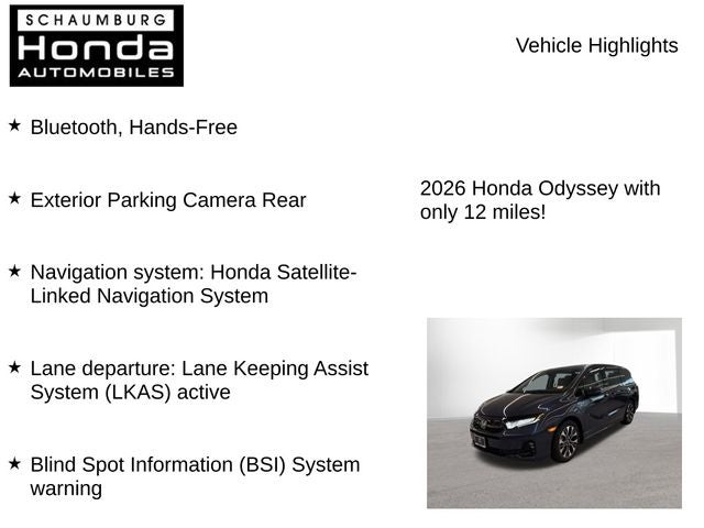 2026 Honda Odyssey Elite