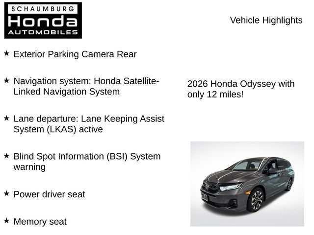 2026 Honda Odyssey Elite