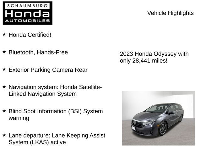 2023 Honda Odyssey Elite