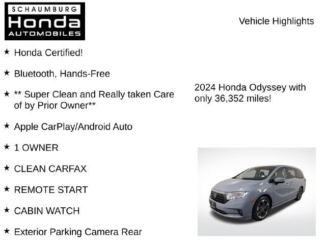 2024 Honda Odyssey Elite