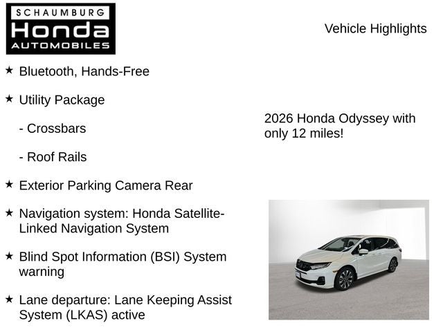 2026 Honda Odyssey Elite