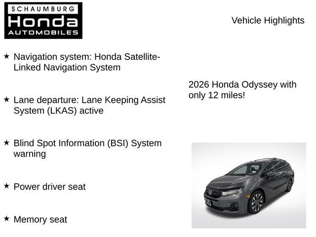 2026 Honda Odyssey Elite