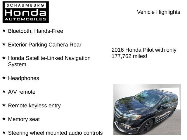 2016 Honda Pilot Elite