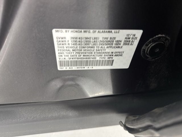 2017 Honda Pilot Elite
